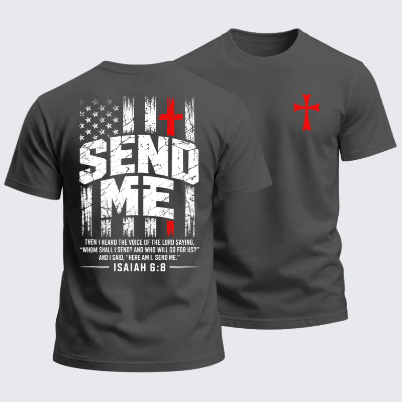 Heavyweight Cotton Tee -Send Me Isaiah 6:8
