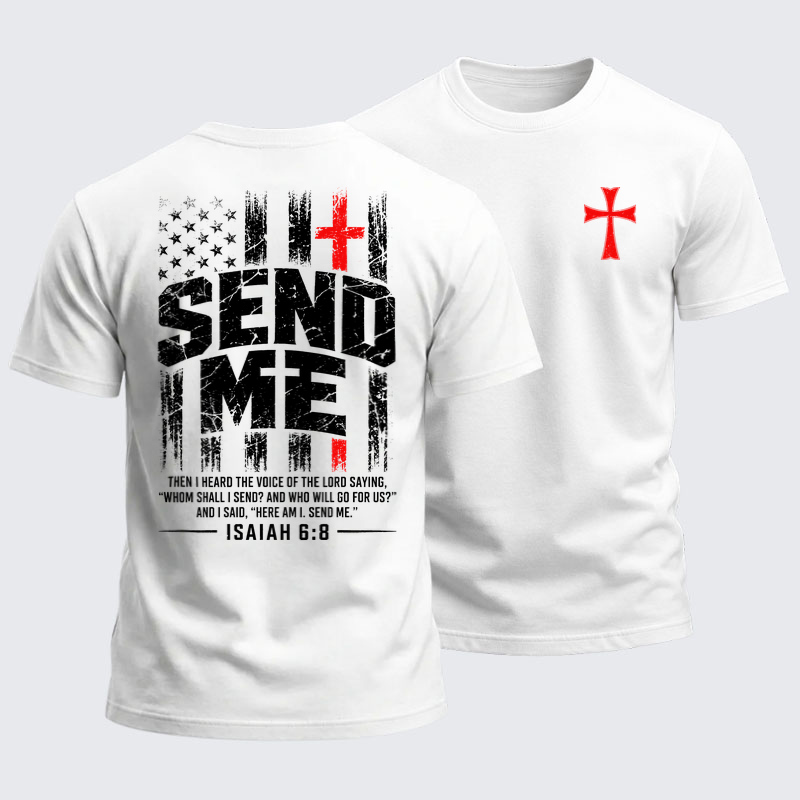 Heavyweight Cotton Tee -Send Me Isaiah 6:8