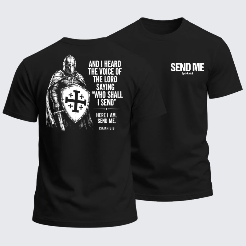 Heavyweight Cotton Tee -Send Me Isaiah 6:8