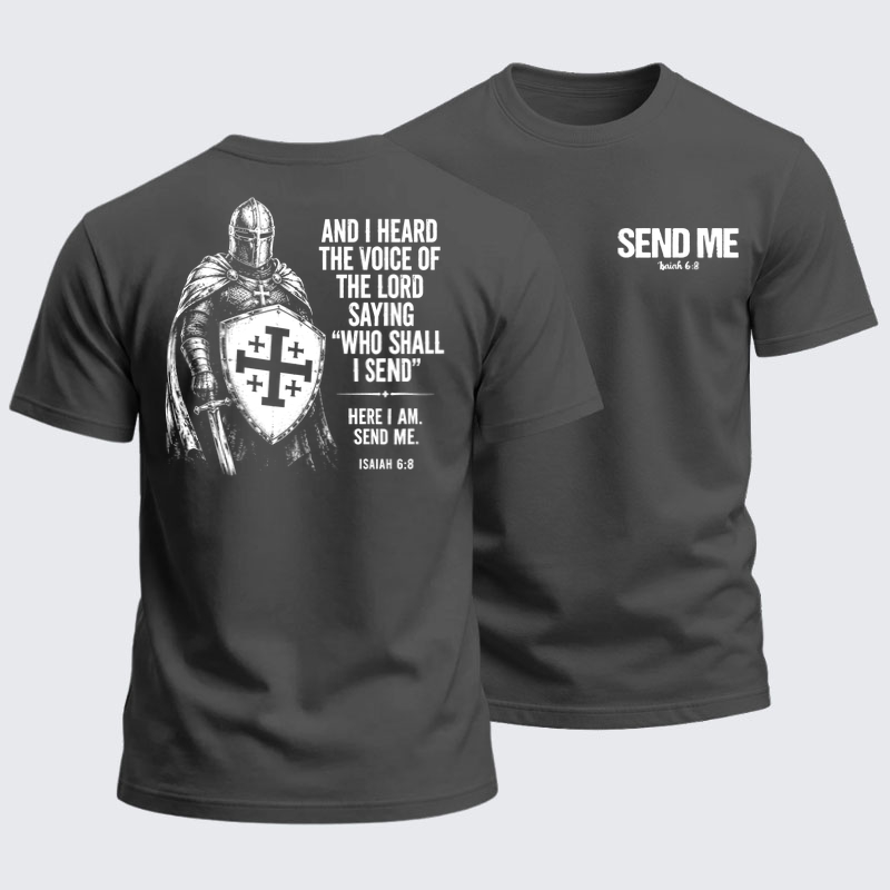 Heavyweight Cotton Tee -Send Me Isaiah 6:8