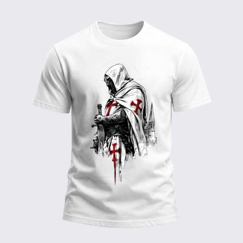 Heavyweight Cotton Tee -Crusader Spirit   