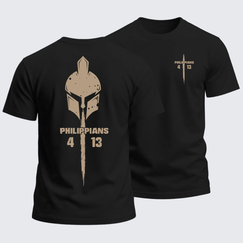 Heavyweight Cotton Tee -Philippians 4:13   
