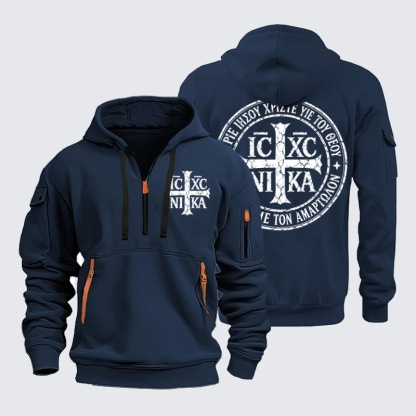 Zipper Hoodies-IC XC NIKA – Jesus Christ Conquers