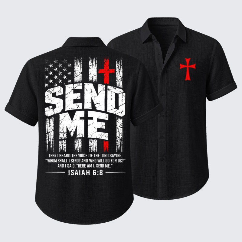 Short Sleeve Casual Shirt - Faith Over Fear 