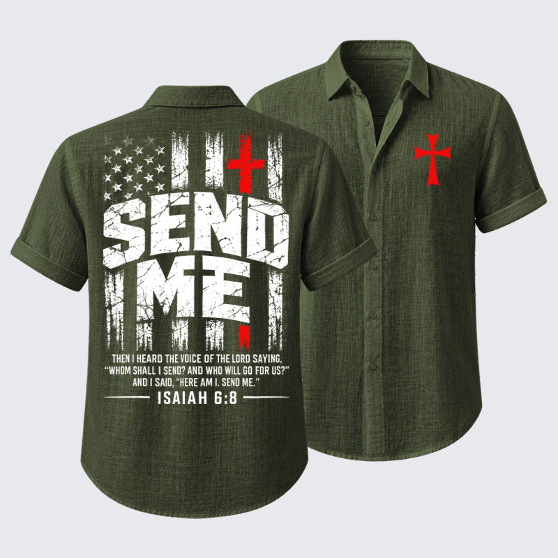 Short Sleeve Casual Shirt - Faith Over Fear 