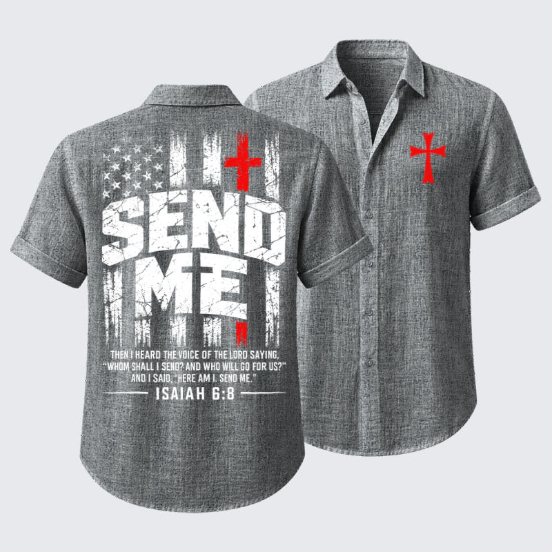 Short Sleeve Casual Shirt - Faith Over Fear 