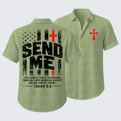 Short Sleeve Casual Shirt - Faith Over Fear 