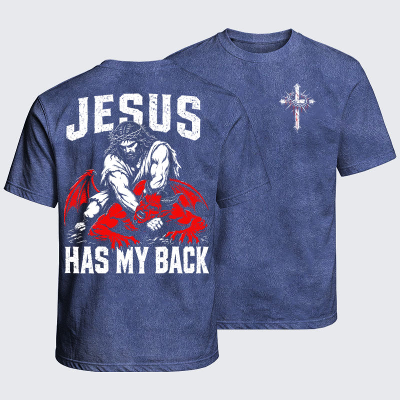 Washed T-Shirt - Jesus Has My Back