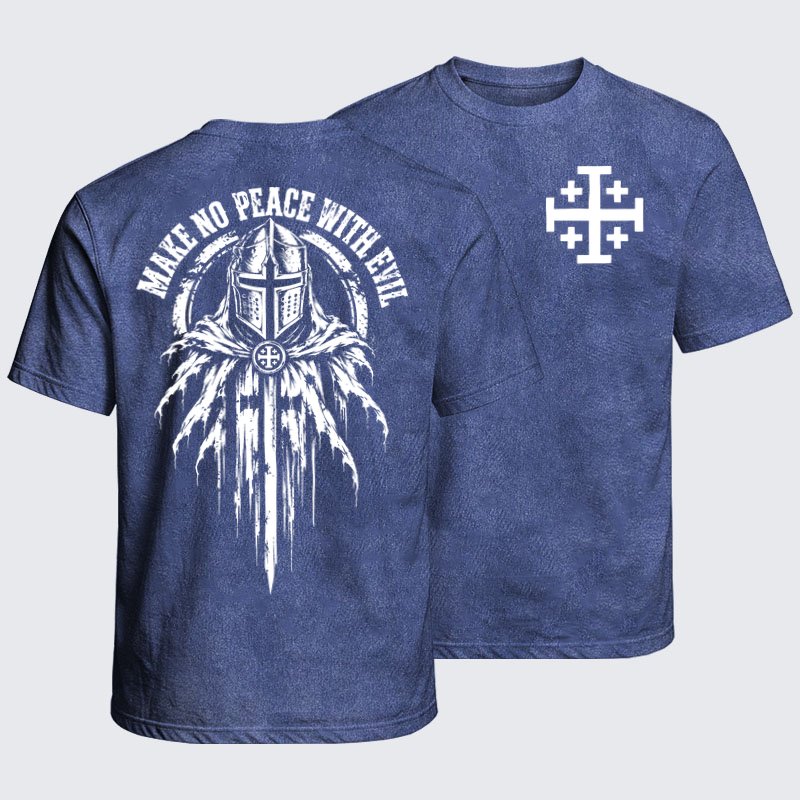 Washed T-Shirt - Make No Peace With Evil –  Christian Knight
