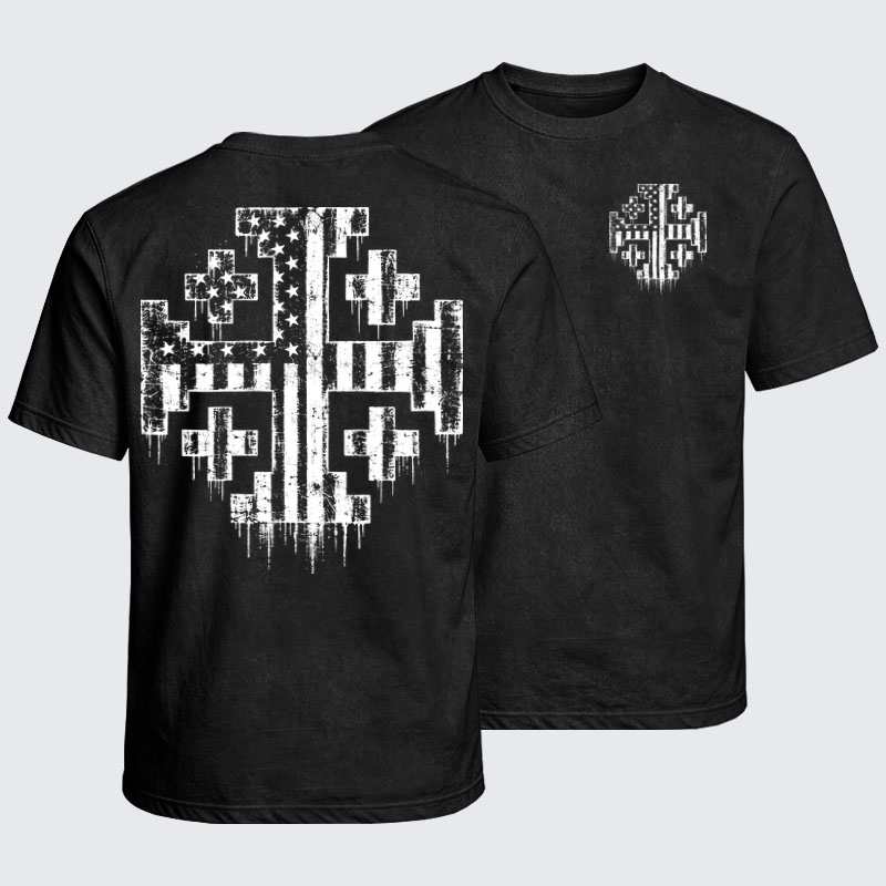 Washed T-Shirt - A Man of God – Christian Warrior Knight & Lion