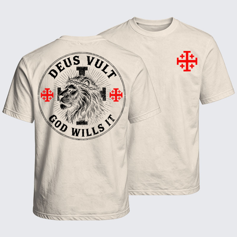 Washed T-Shirts - Deus Vult