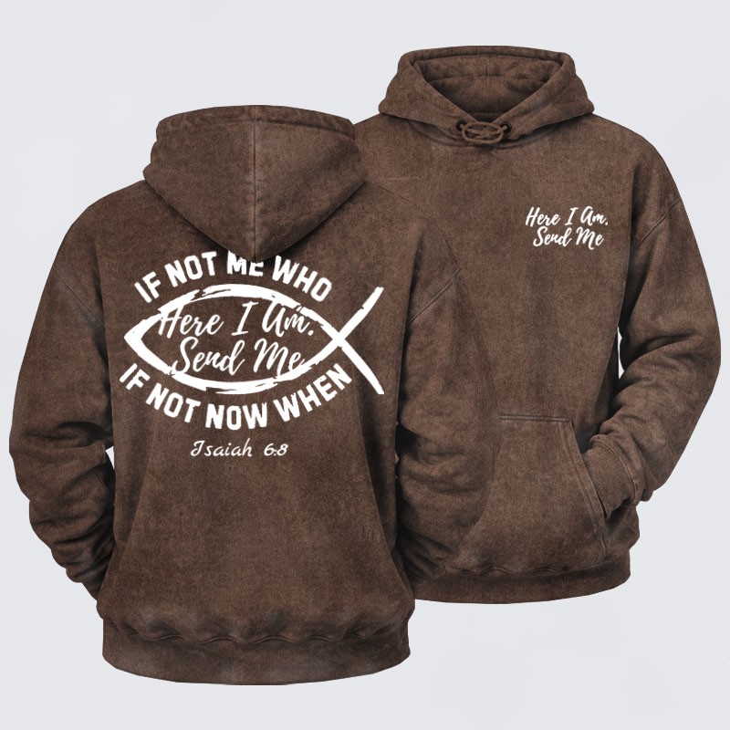 Washed Hoodies  -Send Me Hooded Bomber Jacket