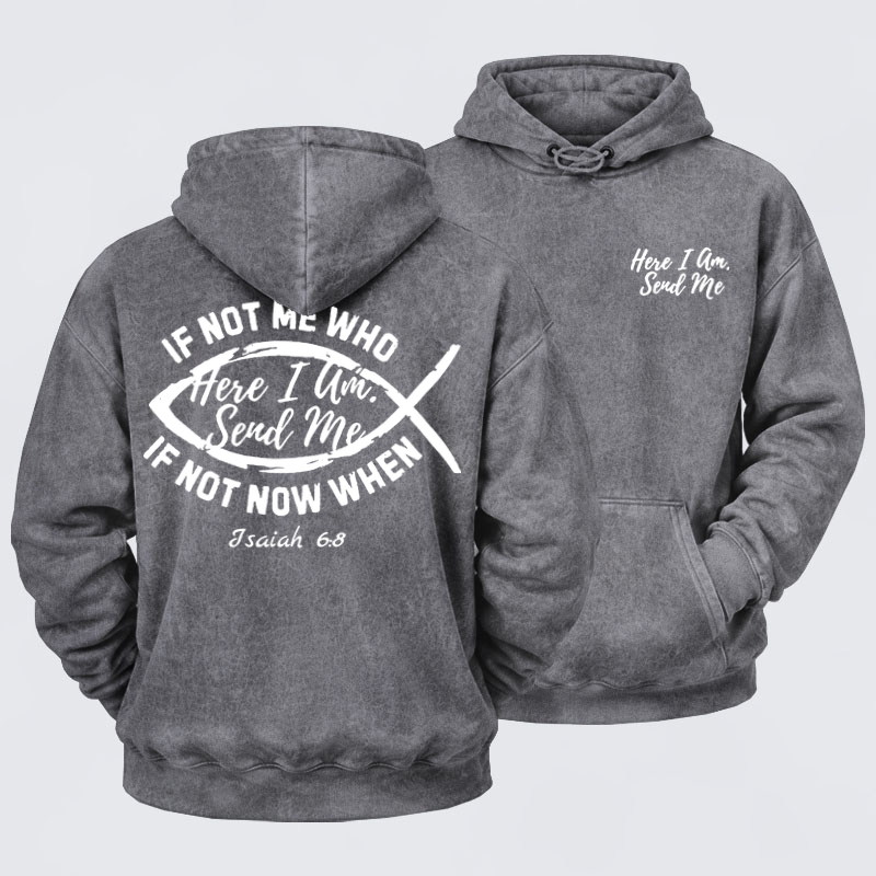 Washed Hoodies  -Send Me Hooded Bomber Jacket