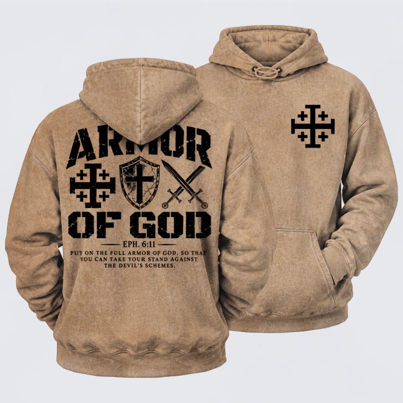 Washed Hoodies  – Armor Of God