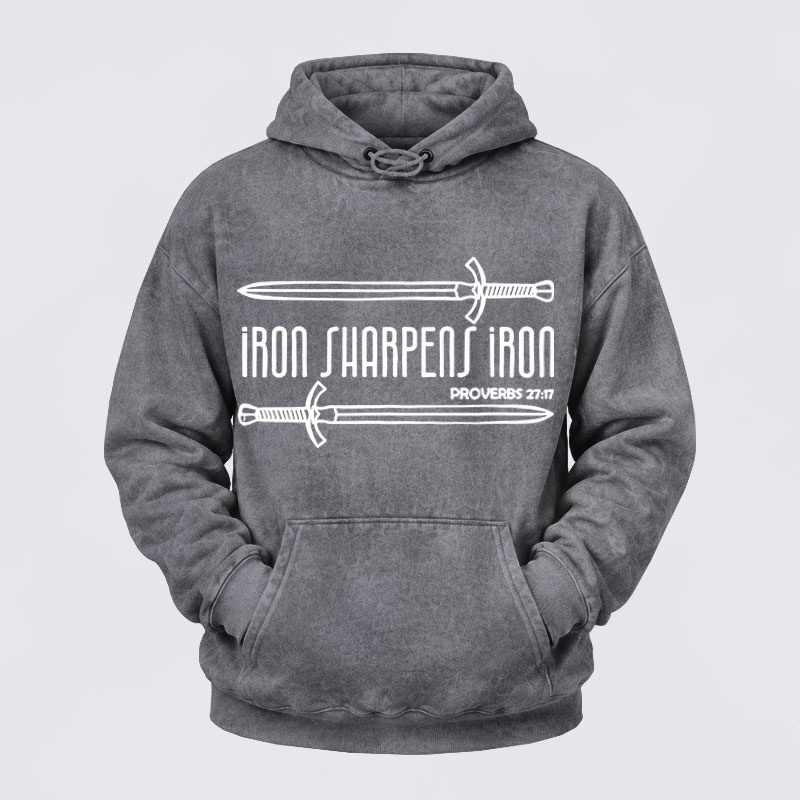 Washed Hoodies - Iron Sharpens Iron 