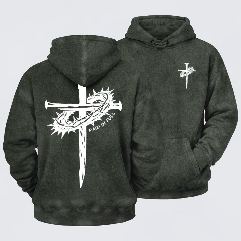 Washed Hoodies  - Paid In Full