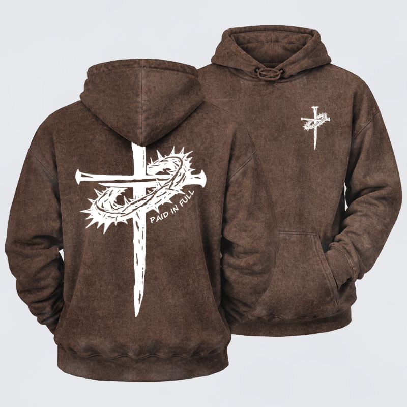 Washed Hoodies  - Paid In Full