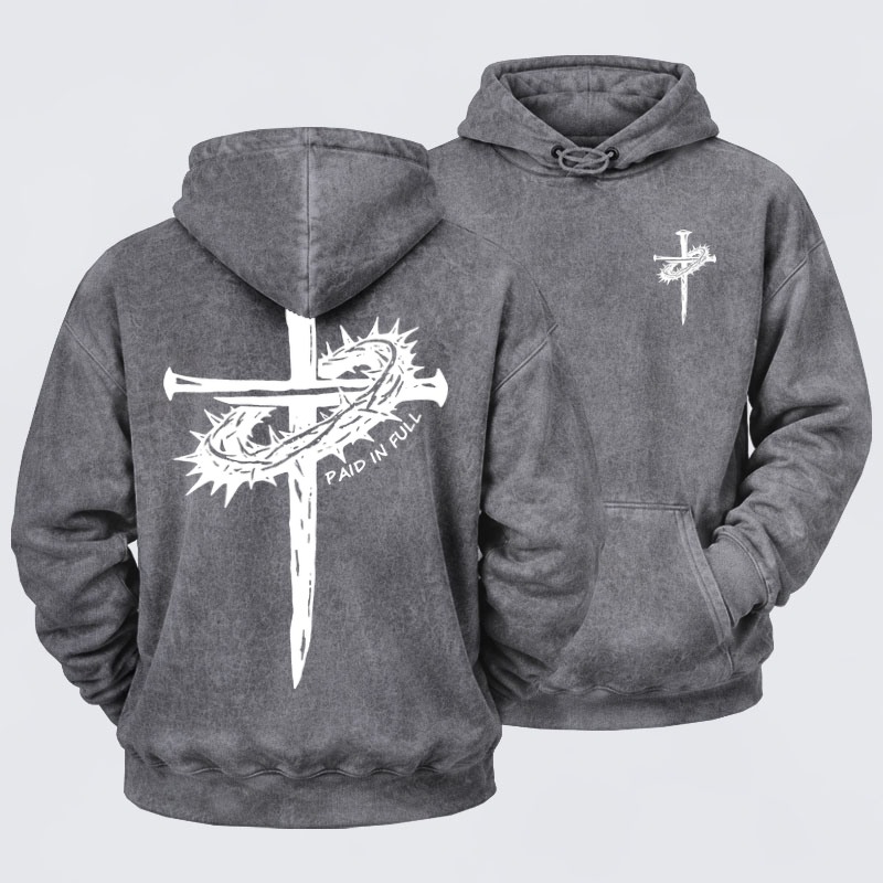 Washed Hoodies  - Paid In Full