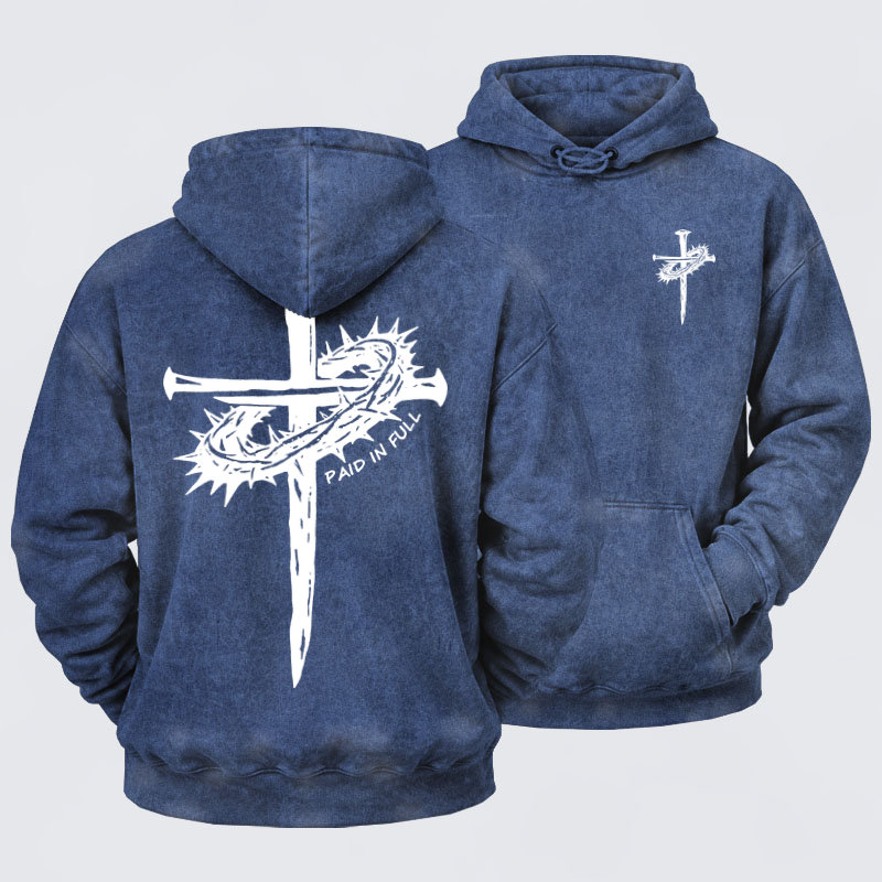 Washed Hoodies  - Paid In Full