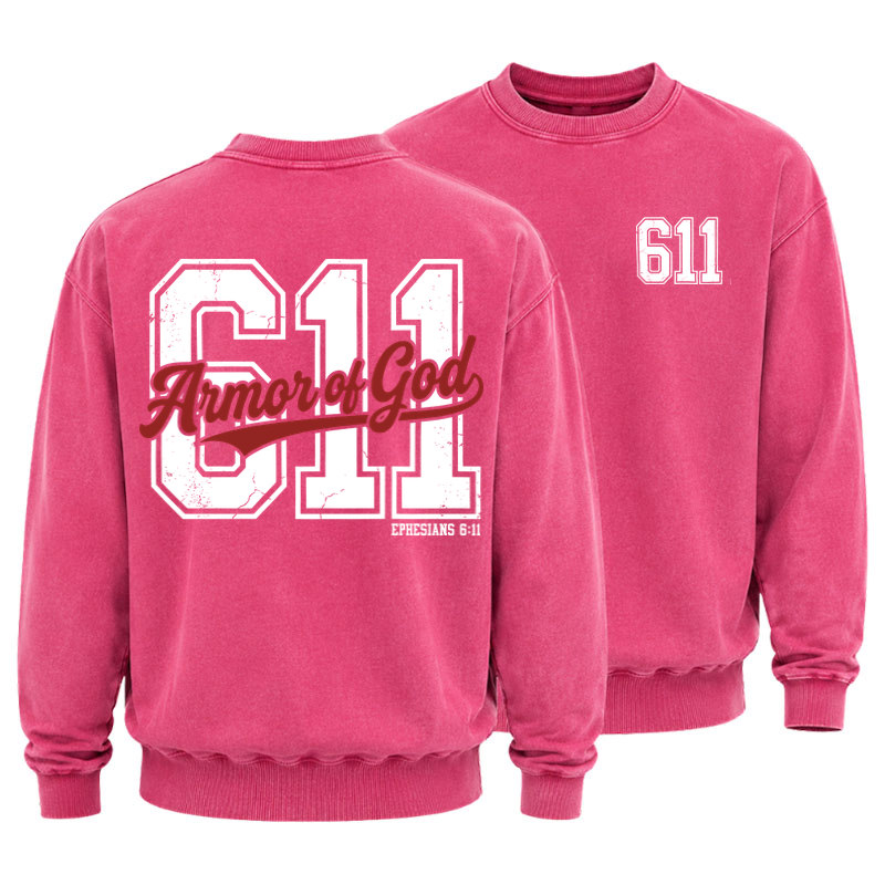 Washed Sweatshirt - Armor of God – Ephesians 6:11