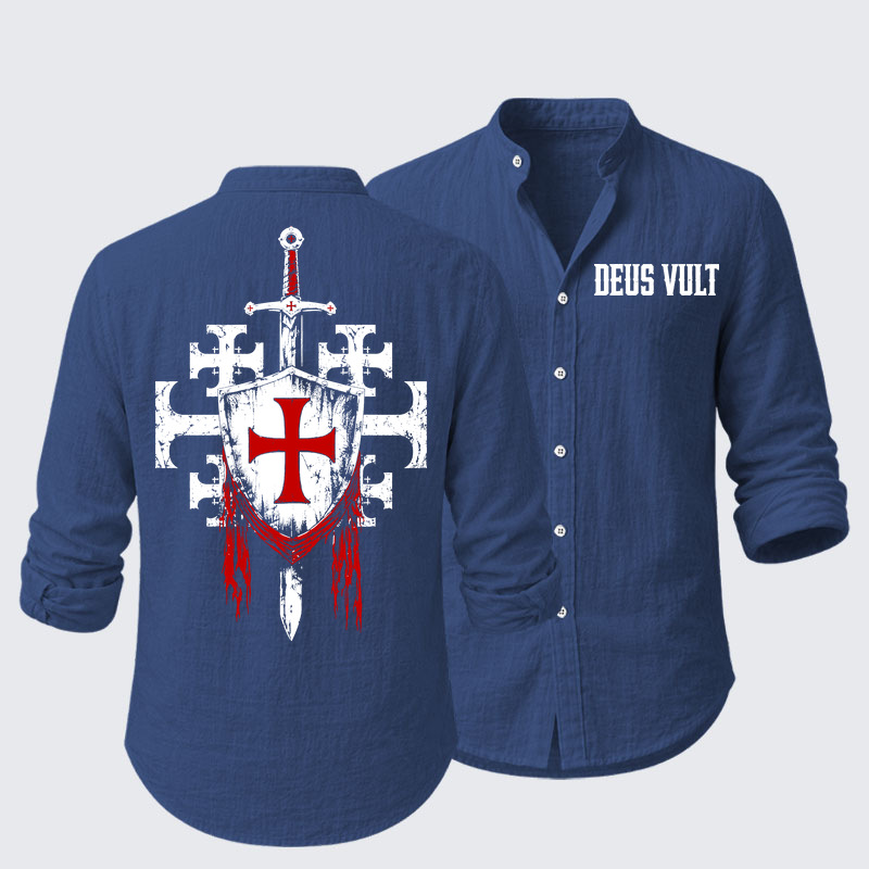 Deus Vult: God Wills It Resort Casual Shirt
