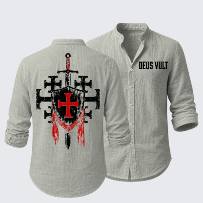 Deus Vult: God Wills It Resort Casual Shirt