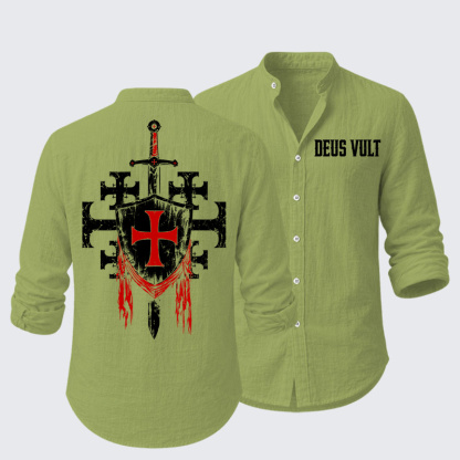 Deus Vult: God Wills It Resort Casual Shirt