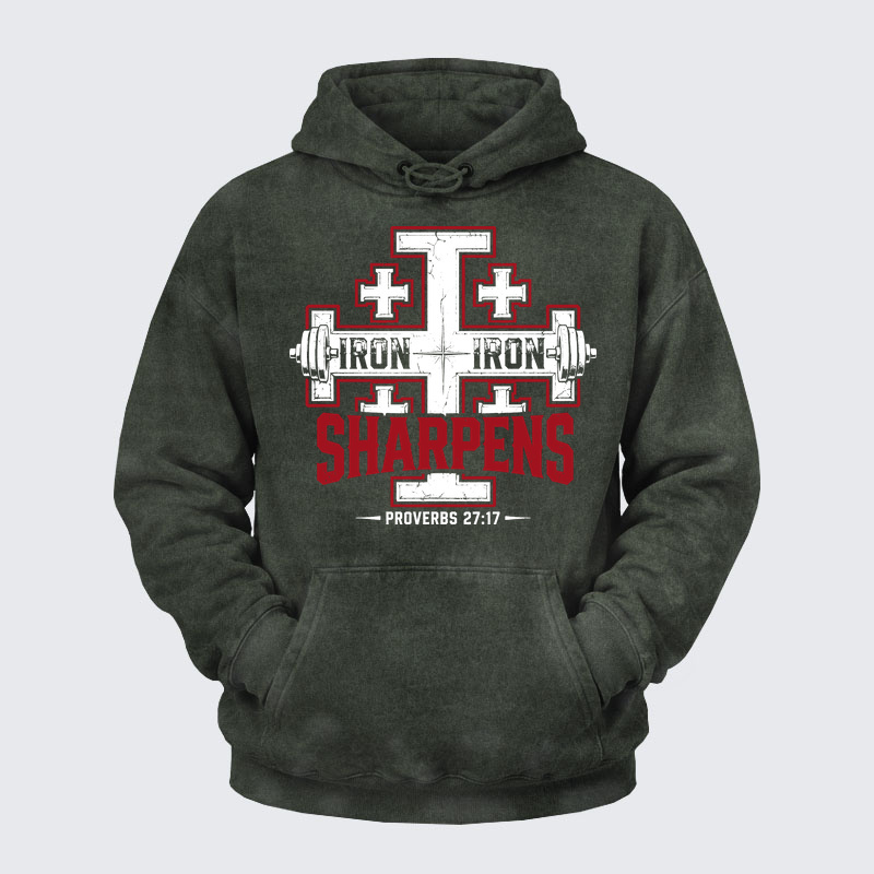 Washed Hoodie -  Iron Sharpens Iron
