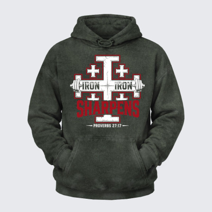 Washed Hoodie -  Iron Sharpens Iron