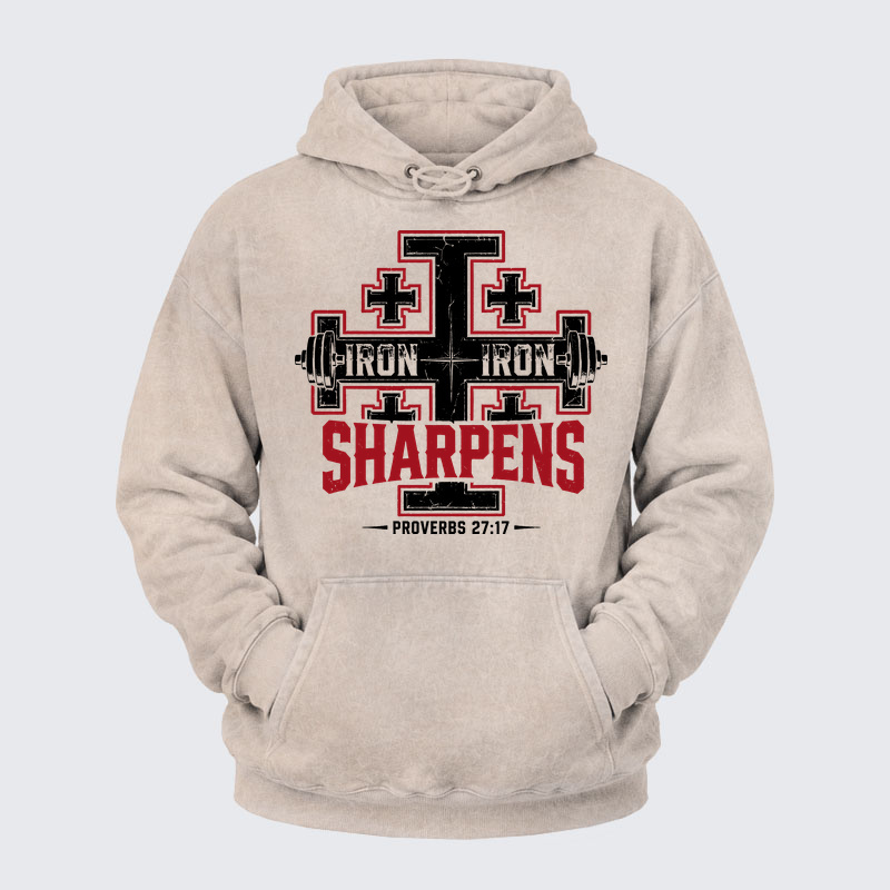 Washed Hoodie -  Iron Sharpens Iron