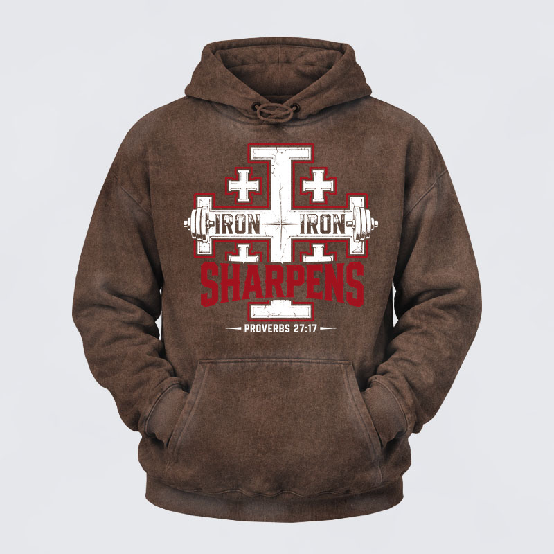 Washed Hoodie -  Iron Sharpens Iron