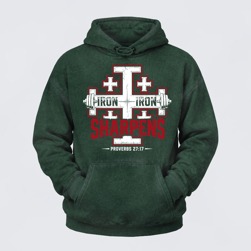 Washed Hoodie -  Iron Sharpens Iron