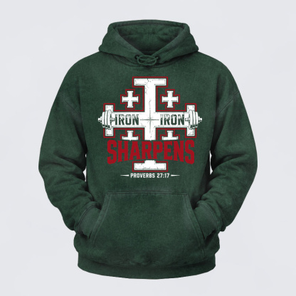 Washed Hoodie -  Iron Sharpens Iron