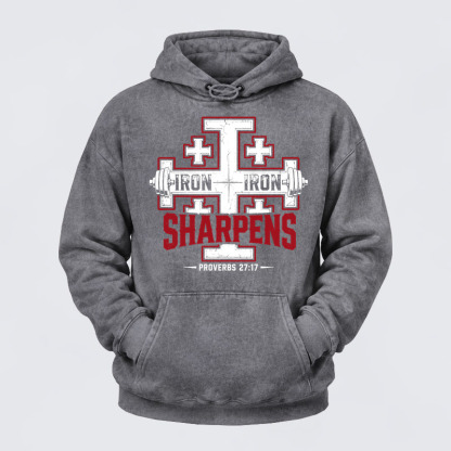 Washed Hoodie -  Iron Sharpens Iron