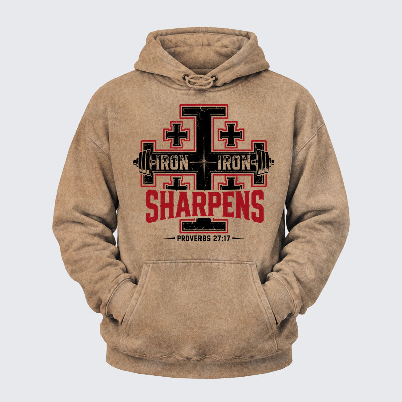 Washed Hoodie -  Iron Sharpens Iron