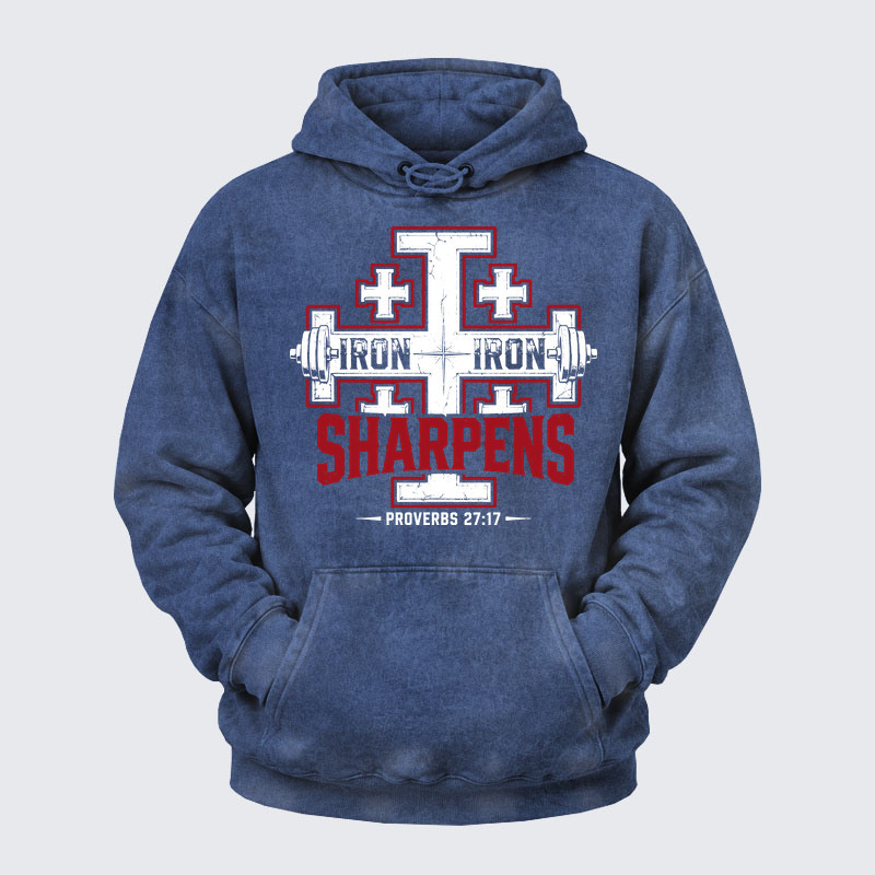 Washed Hoodie -  Iron Sharpens Iron