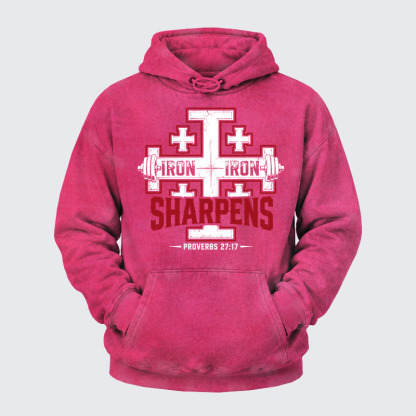 Washed Hoodie -  Iron Sharpens Iron