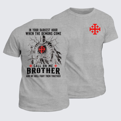 Classic Cotton Tees - Call On Me Brother – Knights of Faith