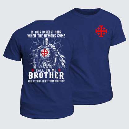 Classic Cotton Tees - Call On Me Brother – Knights of Faith