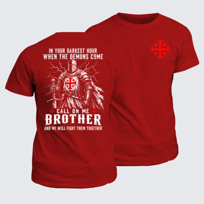 Classic Cotton Tees - Call On Me Brother – Knights of Faith