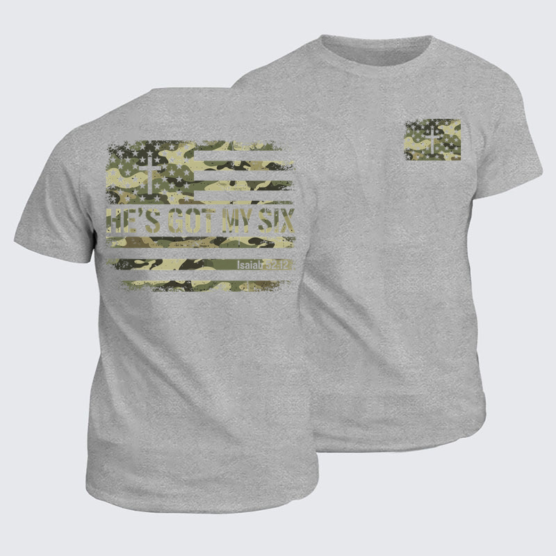 Classic Cotton Tees - He's Got My Six   