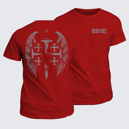 Classic Cotton Tees - Deus Vult: God Wills It