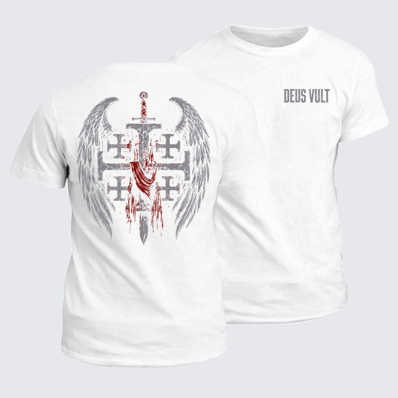 Classic Cotton Tees - Deus Vult: God Wills It