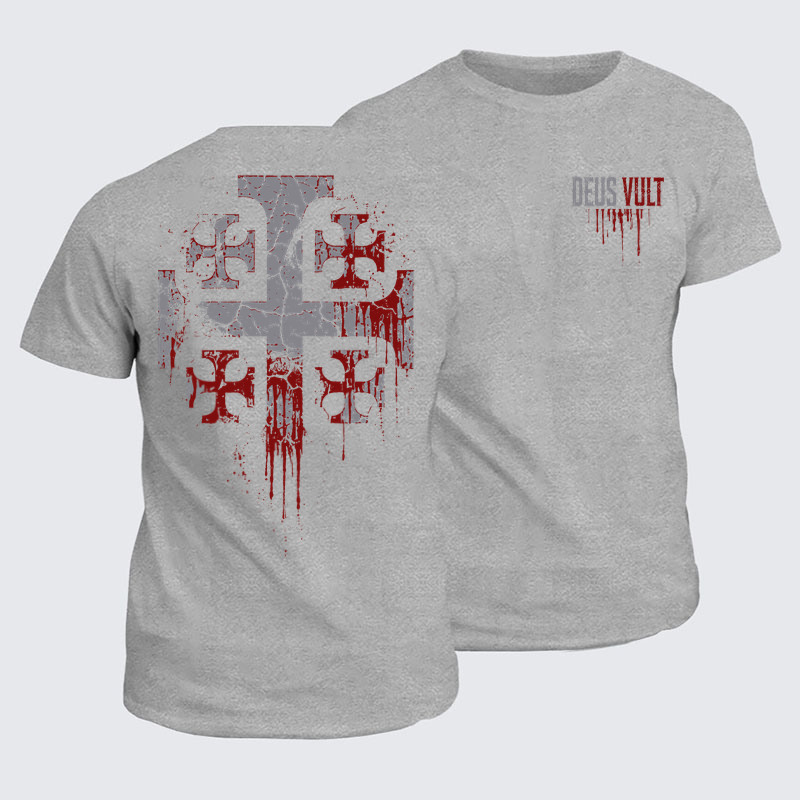 Classic Cotton Tees - Deus Vult