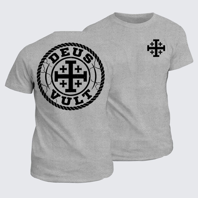 Classic Cotton Tees - Deus Vult   