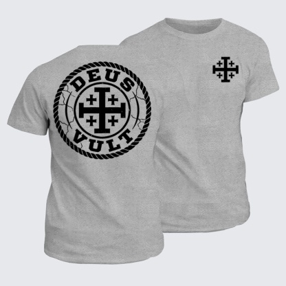 Classic Cotton Tees - Deus Vult   