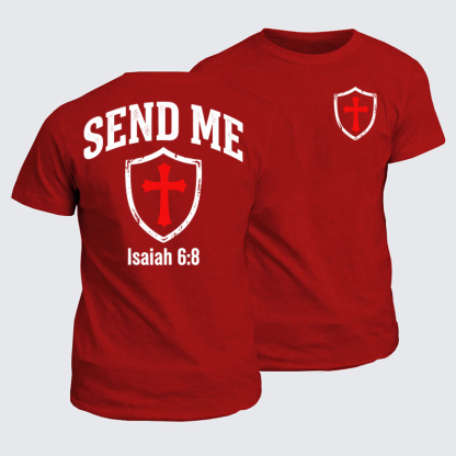Classic Cotton Tees - Isaiah 6:8 - SEND ME   