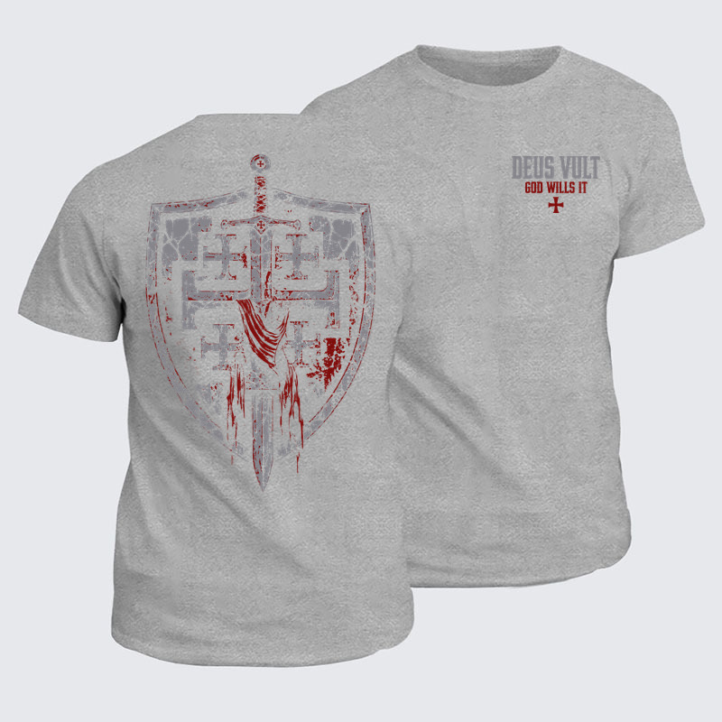 Classic Cotton Tees - Deus Vult: God Wills It