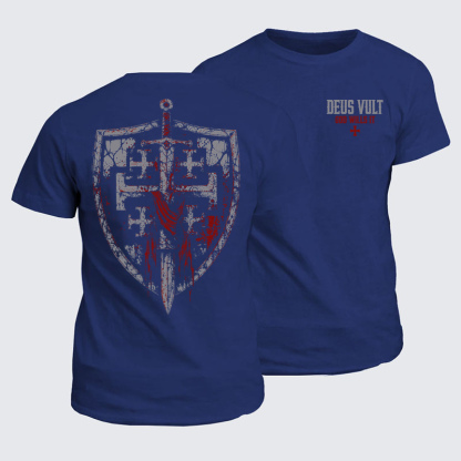 Classic Cotton Tees - Deus Vult: God Wills It