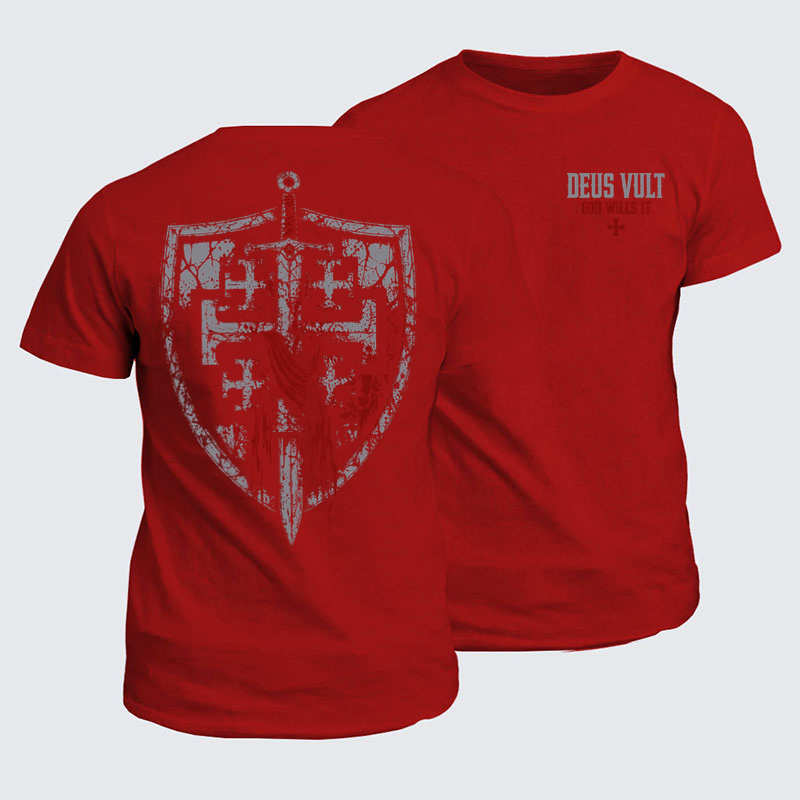 Classic Cotton Tees - Deus Vult: God Wills It